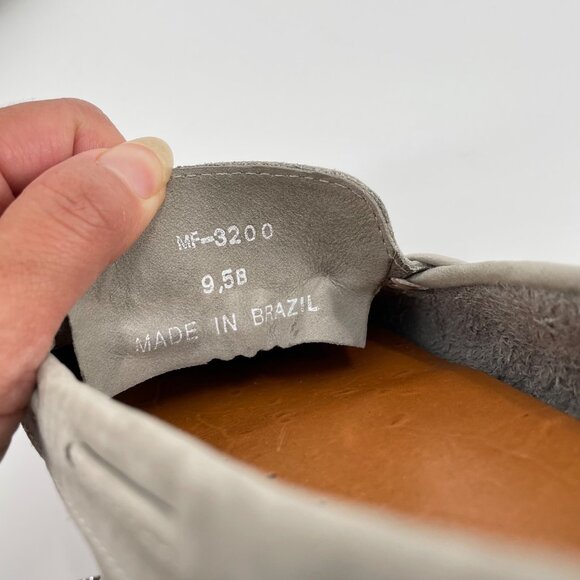 Mercanti Fiorentini Gray Suede Slip On Driving Loafers Moccasins Womens 9.5B - Picture 7 of 8